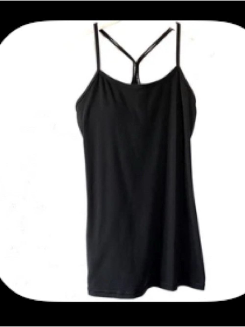 lululemon athletica Black Double-Strap Tank Top